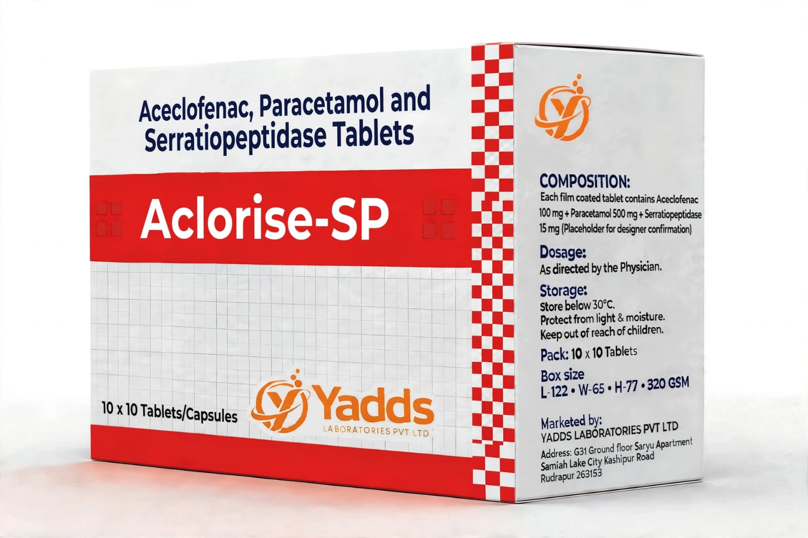 Aclorise-SP — Aceclofenac, Paracetamol & Serratiopeptidase Tablets