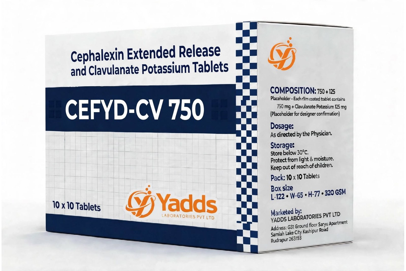 CEFYD-CV 750 — Cephalexin Extended Release & Clavulanate Potassium Tablets